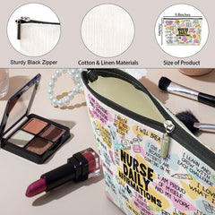 Jeilink daily affirmations makeup bag travel companion, versatile for gym or trips.