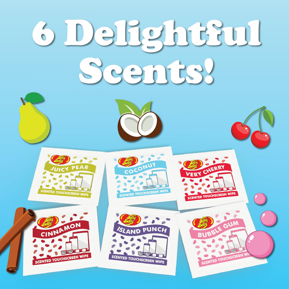 Juicy Pear scented wipe for eyewear and screens