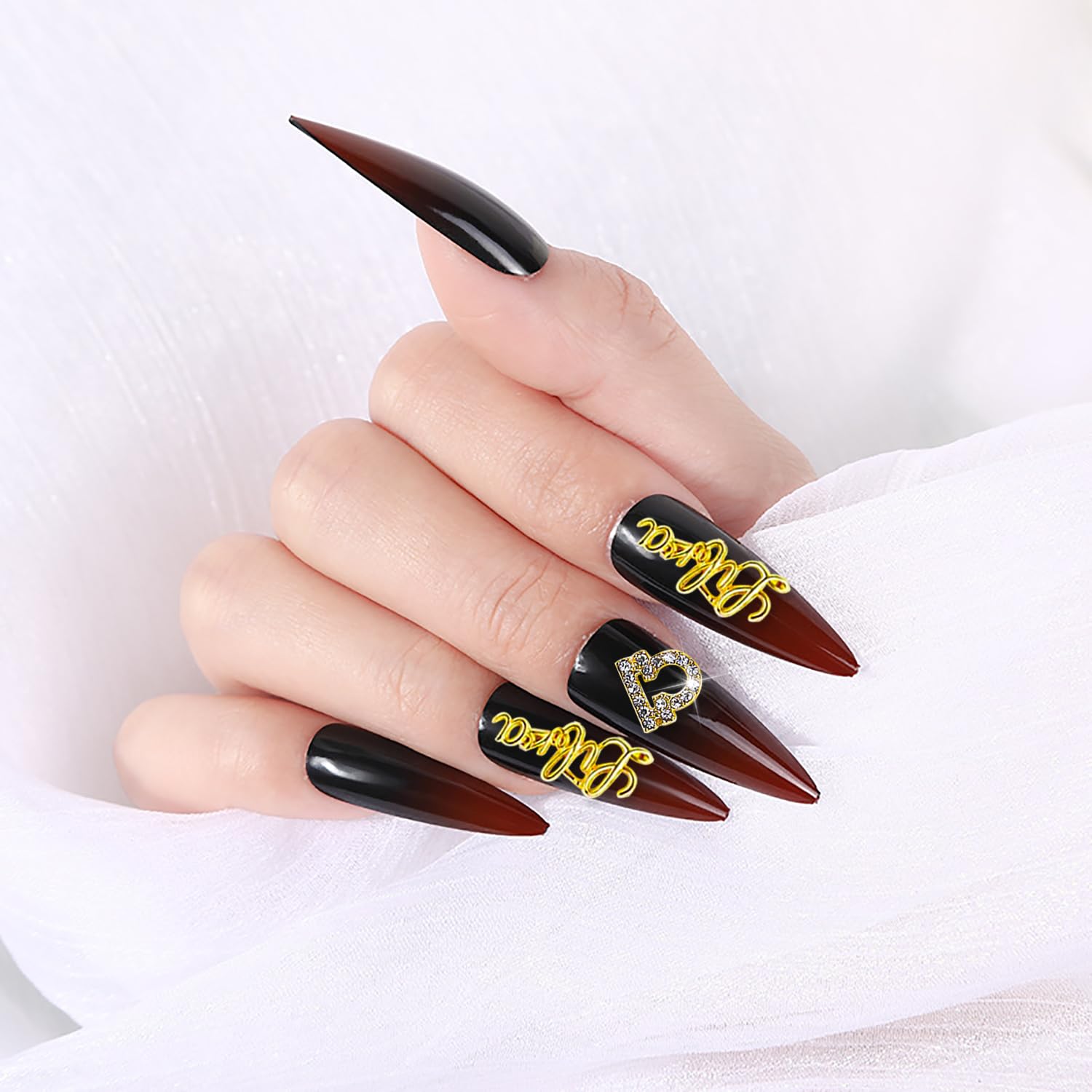 JERCLITY Alloy zodiac charms with rhinestones for durable nail décor