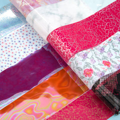 JERCLITY lace-pattern foil sheet for elegant nails