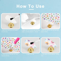 JERCLITY colorful nail foil sheets for versatile looks