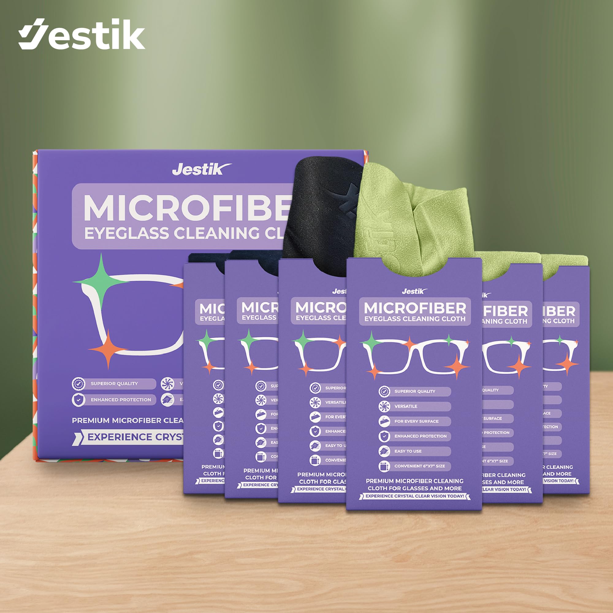 Compact travel-friendly cleaning cloths