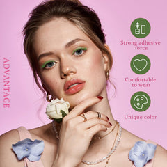 JIANGLAI halloween-ready lashes provide comfortable wear and easy removal.
