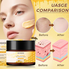 JIAYIGOOD Bee Venom Cream on hands demonstrates versatile full-body use