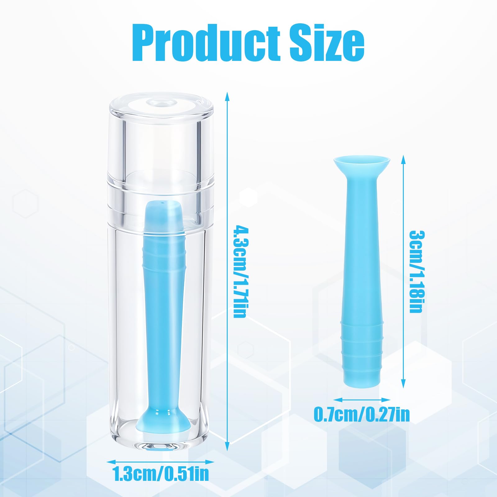 RGP lens remover silicone plunger with suction cup