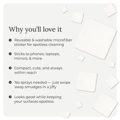 Close-up of adhesive backing on Jiffys Restickable Cleaning Pads