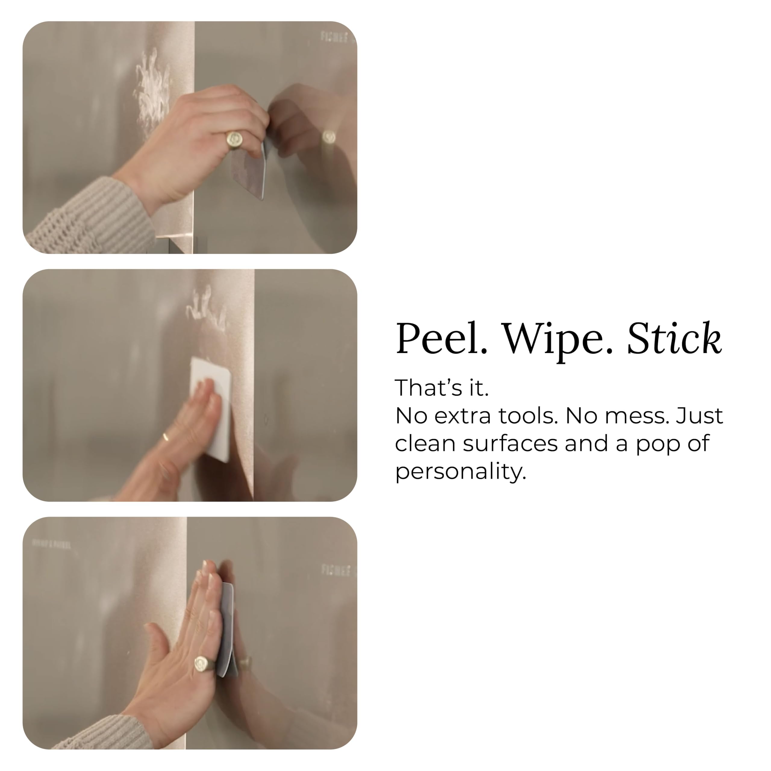 Jiffys Restickable Cleaning Pads cleaning glass surfaces in kitchen