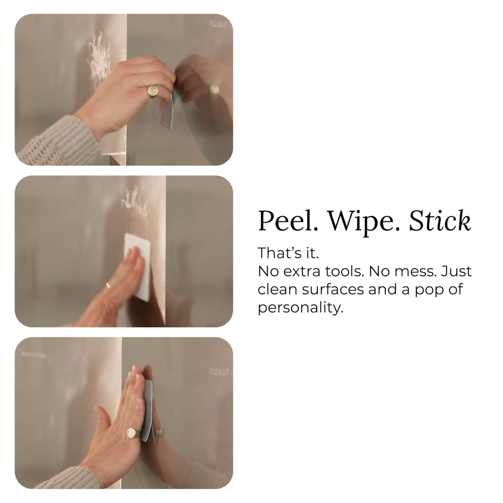Jiffys Restickable Cleaning Pads cleaning glass surfaces in kitchen
