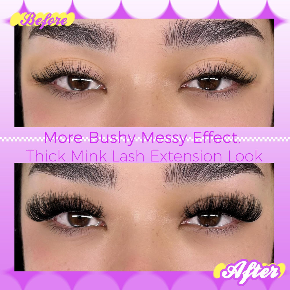 JIMIRE hot-melt lash band ensures sturdy clusters and fewer lash shedding.