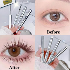 Close-up of Jiodama metal wand applying mascara with precision