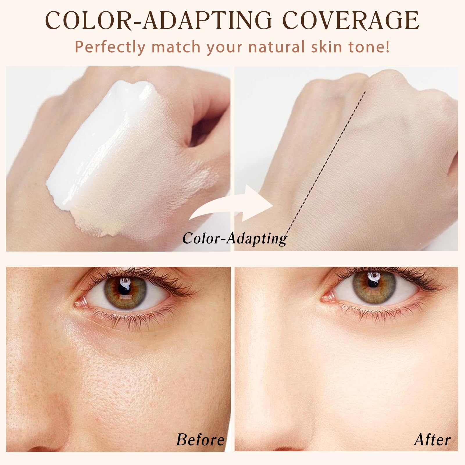 Jiugonggang 4-in-1 foundation during a sweat test for gym wear.
