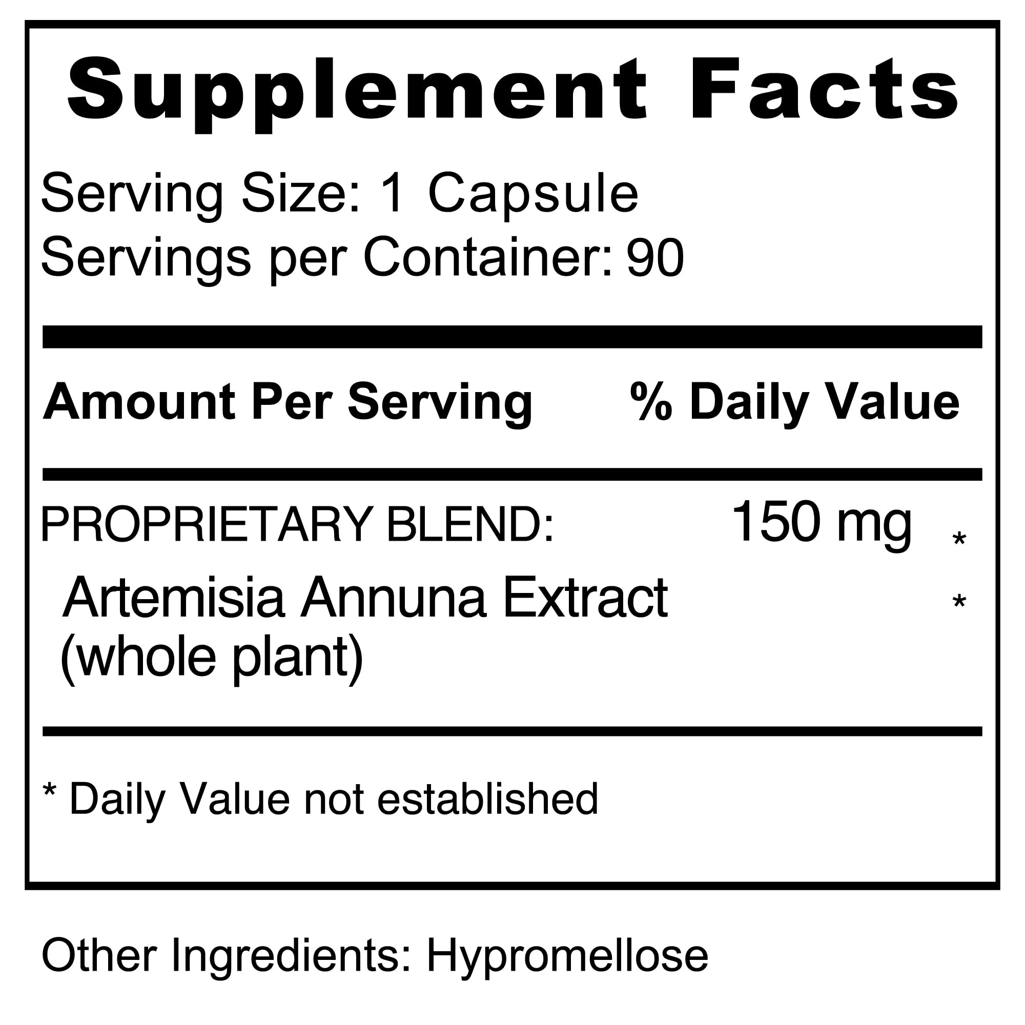 Packaging for Jiva Botanicals Artemisia Annua Wormwood capsules