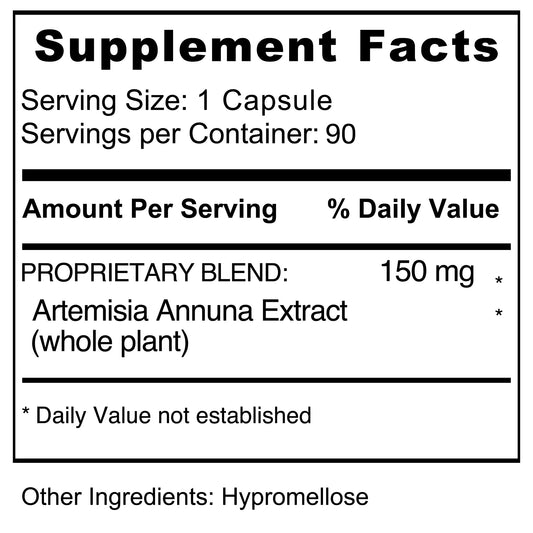 Packaging for Jiva Botanicals Artemisia Annua Wormwood capsules