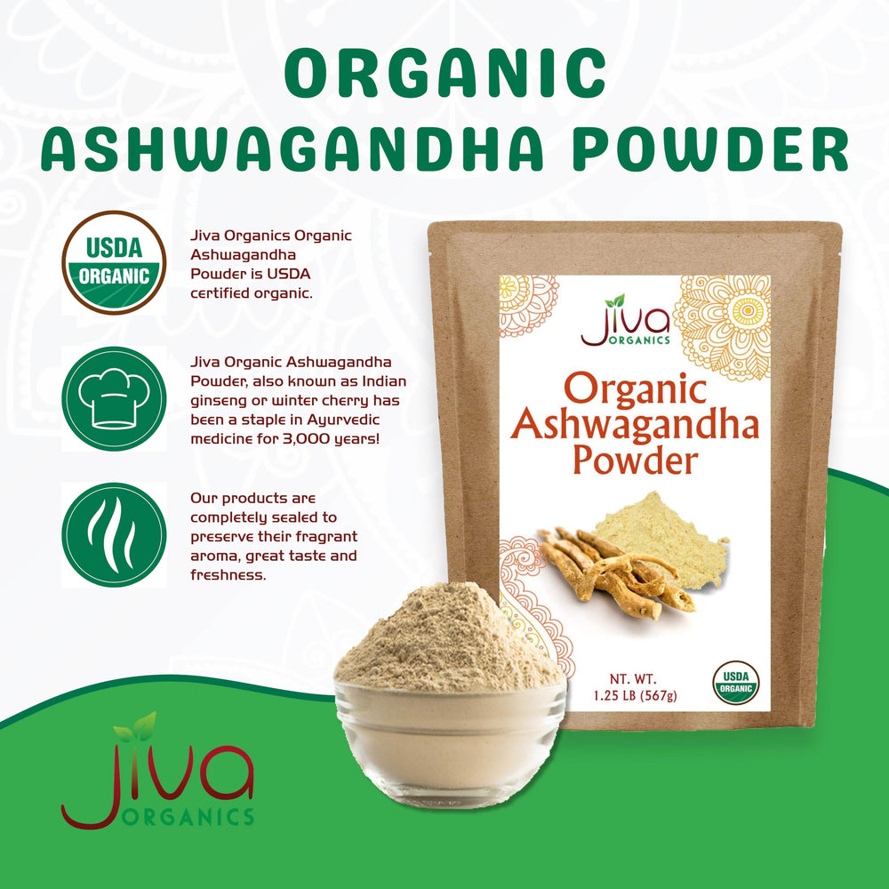 Back view of 20oz bulk bag of Ashwagandha powder