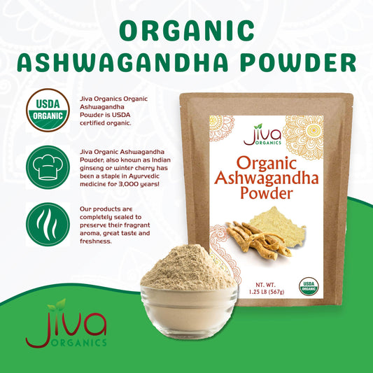 Back view of 20oz bulk bag of Ashwagandha powder