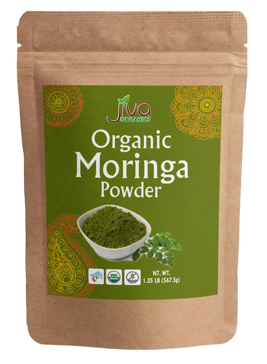 Bulk 1.25lb bag of Jiva Organics Moringa Powder