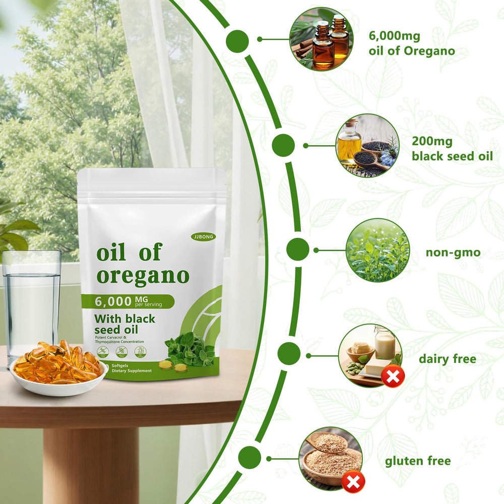 Black seed oil and oregano oil ingredients
