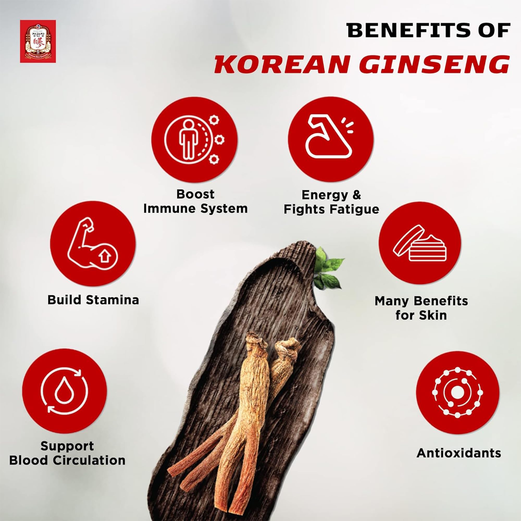 Close-up of JungKwanJang Red Ginseng Tonic Pouch label