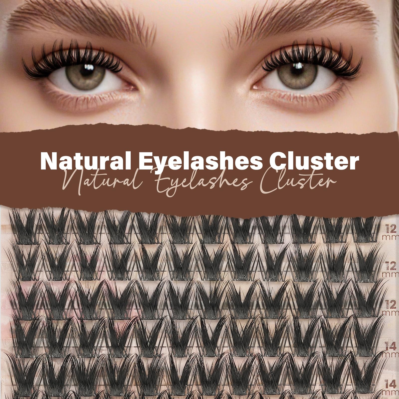 JMS&JMS 14mm manga wispy lash clusters create defined yet light volume.