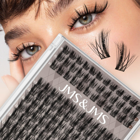 JMS&JMS 156pcs lash clusters with side spike design for easy volume.