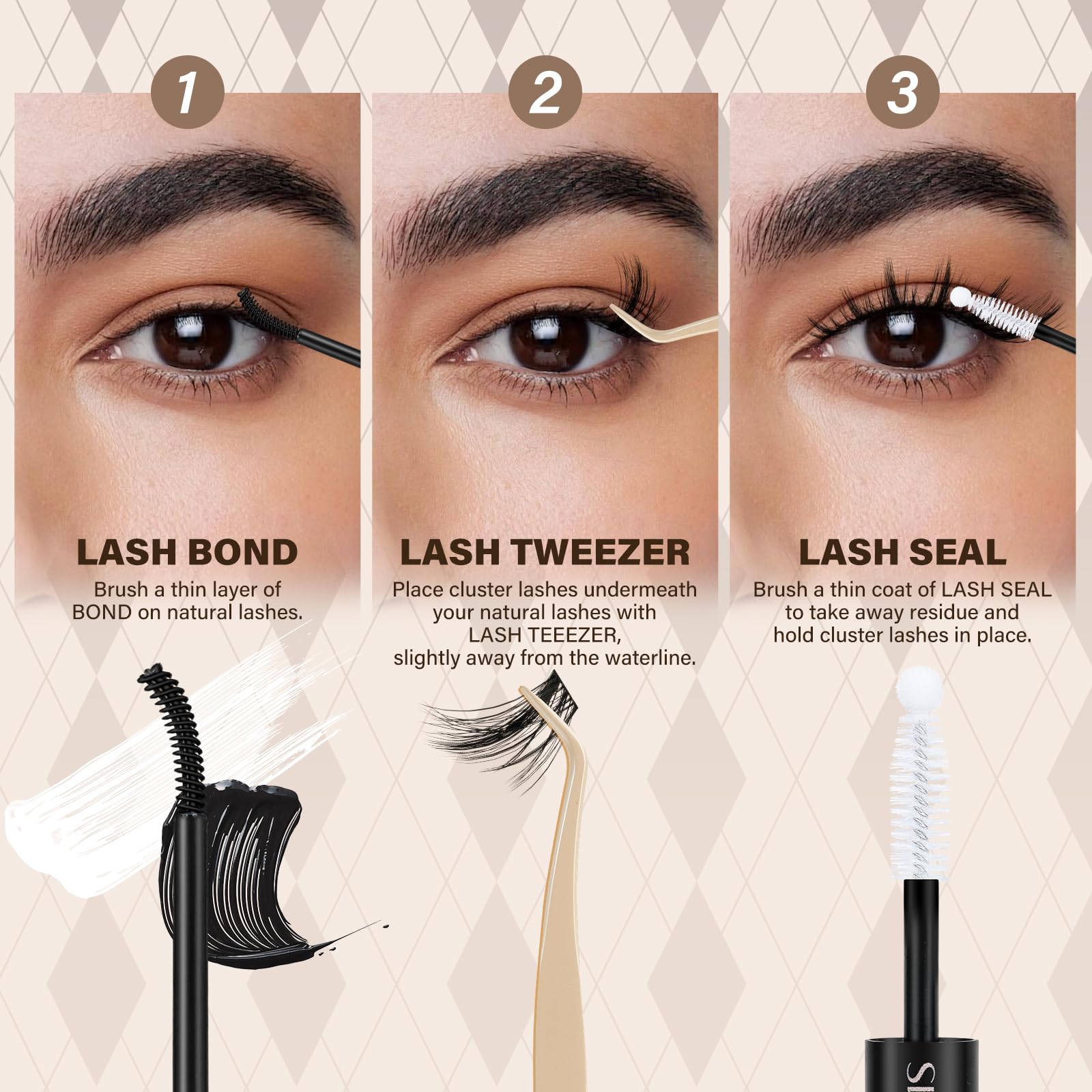 JMS&JMS DIY friendly lashes for at-home styling.