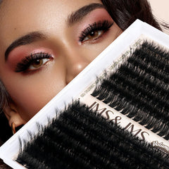JMS&JMS lash clusters 3D effect for natural to dramatic looks.