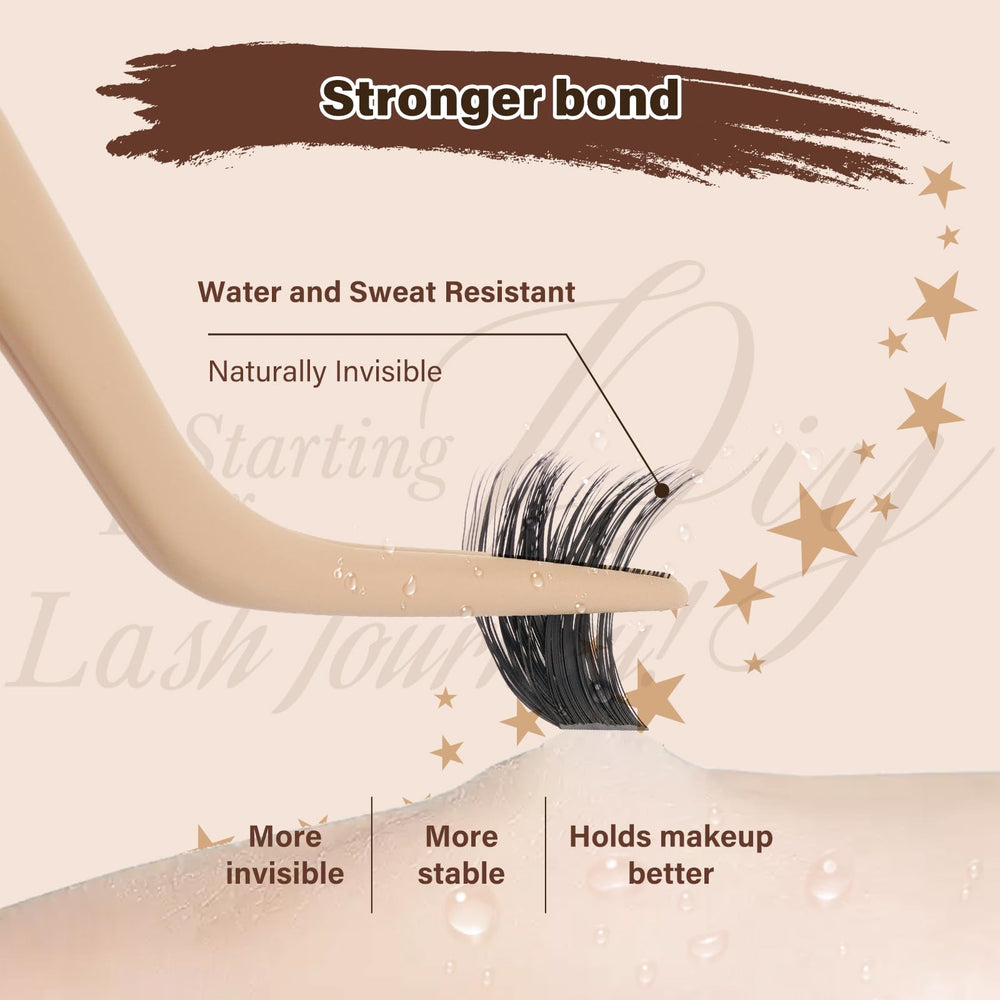 JMS&JMS lash clusters at-home application demonstrates easy DIY styling