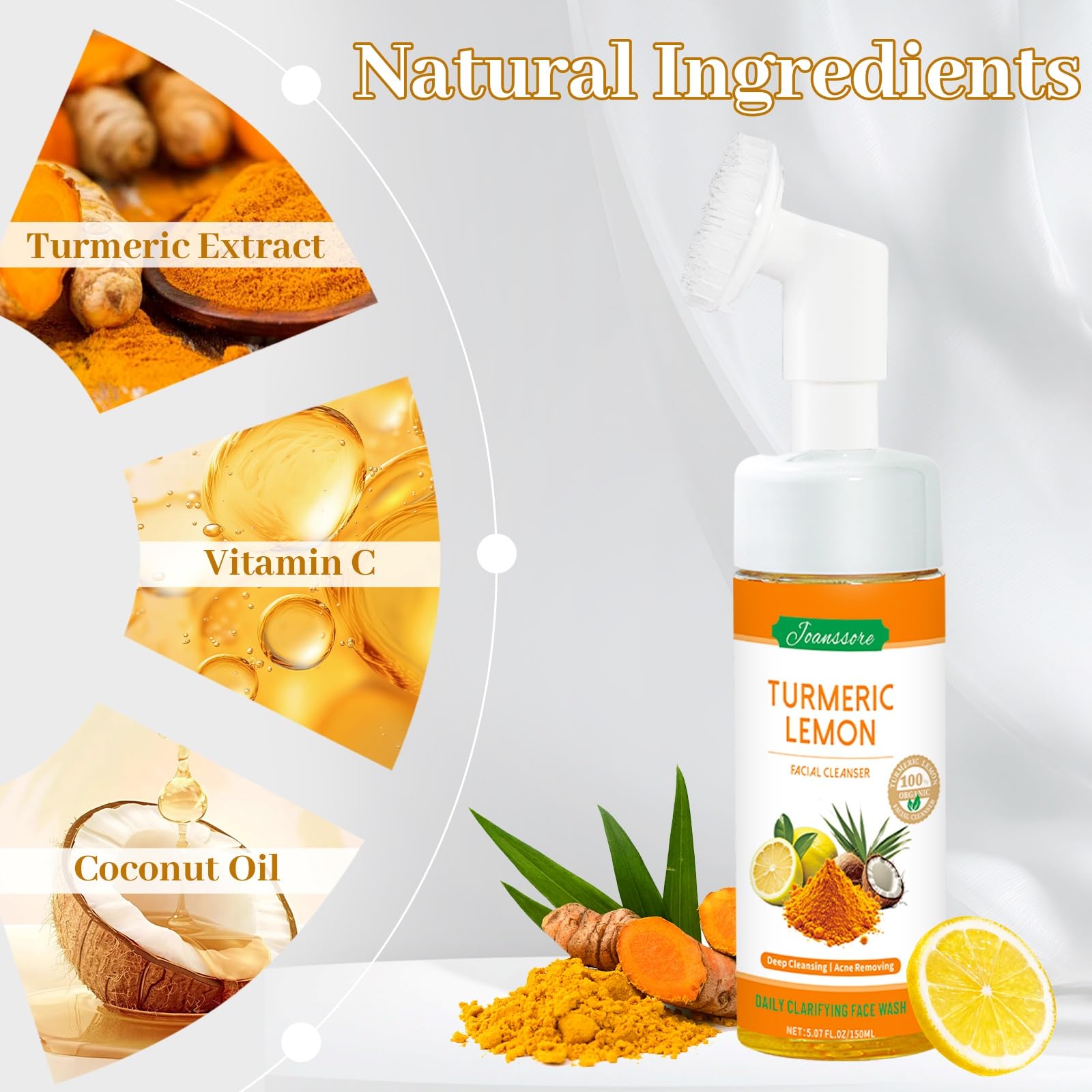 Joanssore vitamin C boost suggests brightening skincare benefits.