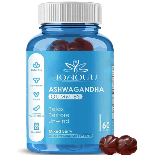 Joaouu Ashwagandha Gummies KSM-66 bottle label - 60 count