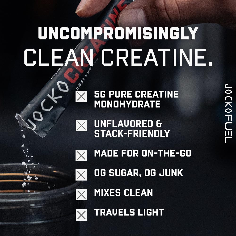 Jocko Fuel Creatine Stick Packs packaging and label