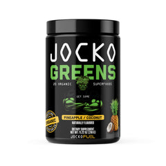 Jocko Fuel Daily Greens powder tin front, premium greens for daily energy