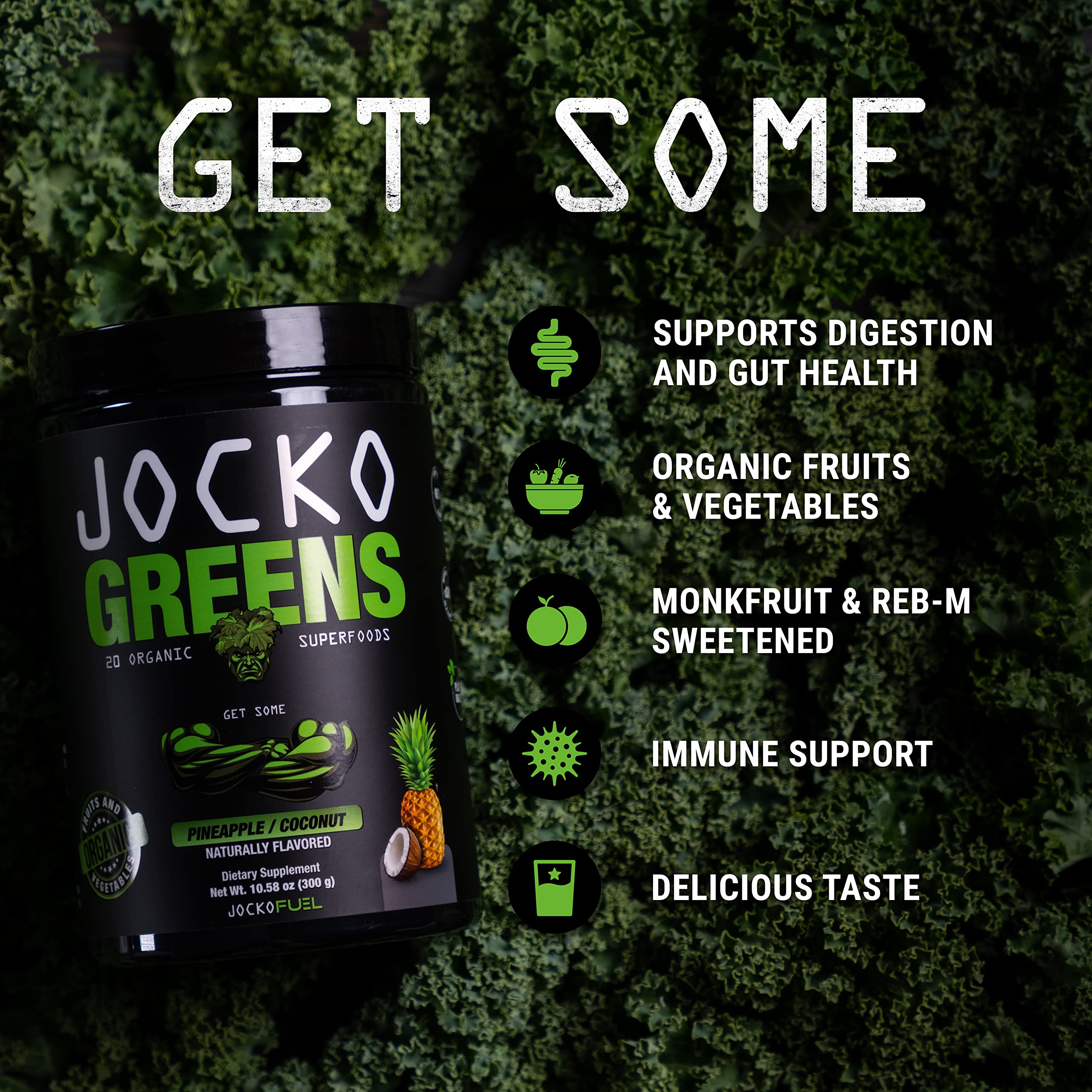 9 billion CFU probiotics in Jocko Fuel Daily Greens