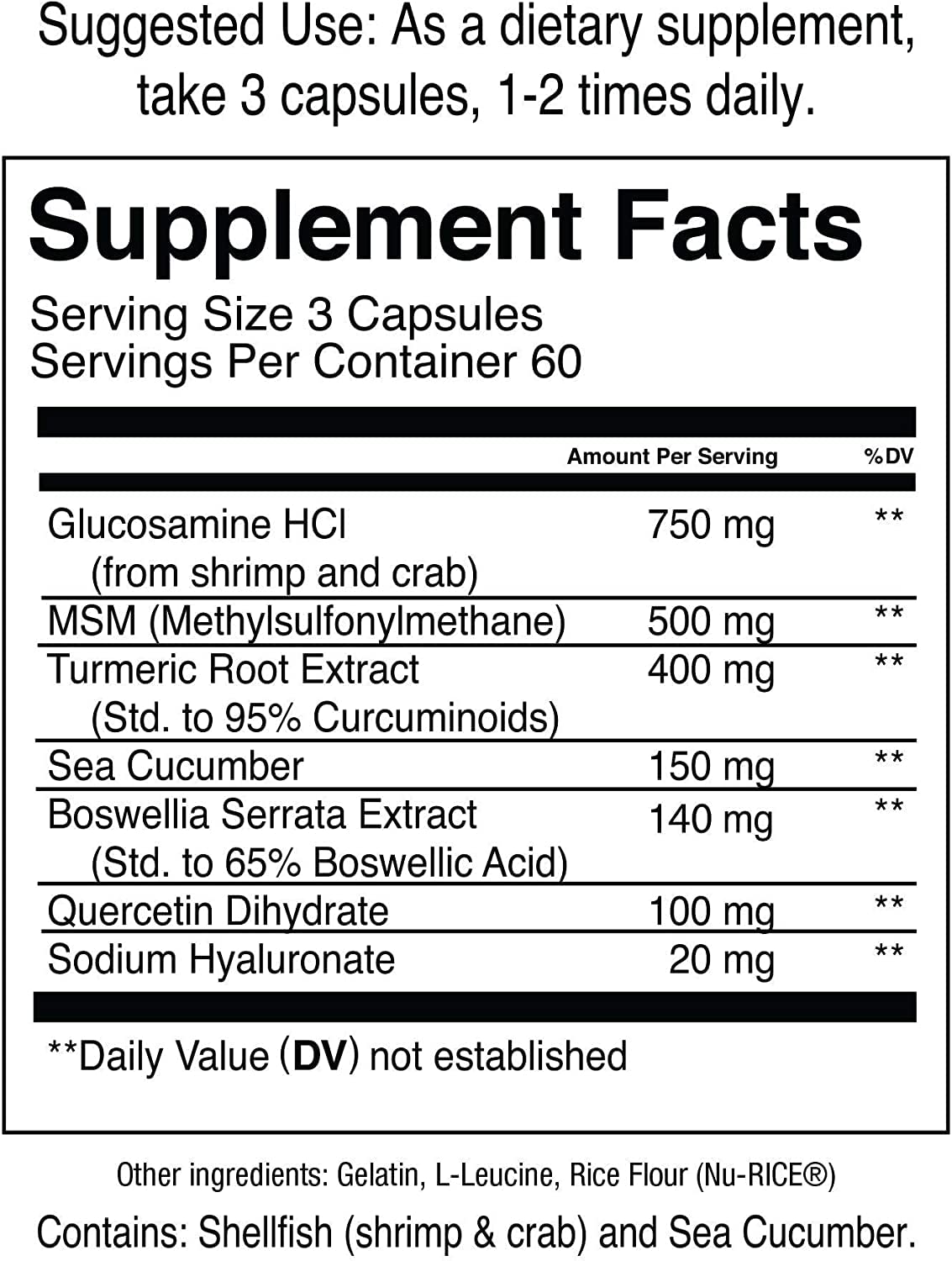 Jocko Fuel glucosamine MSM capsules close-up supporting mobility.