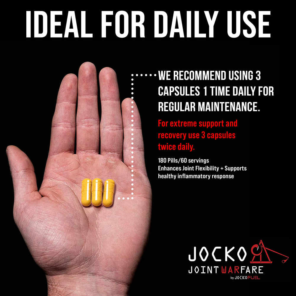 Supplement facts panel for Jocko Fuel Joint Support