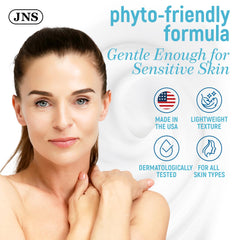 Joellyne Naturals Phytoestrogen Cream texture applied to skin suggests fast absorption.