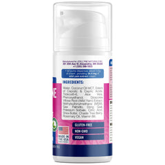 Joellyne Naturals midlife-balance routine visual suggests complementary nutrition for comfort.