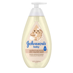 Johnson's Skin Nourishing Moisture Baby Wash bottle with vanilla & oat scent