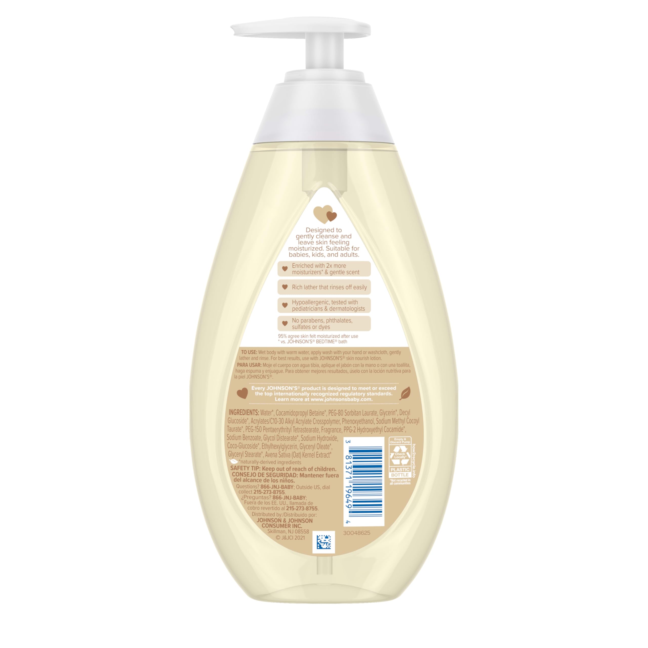 Lathering the wash on a baby's skin with a washcloth