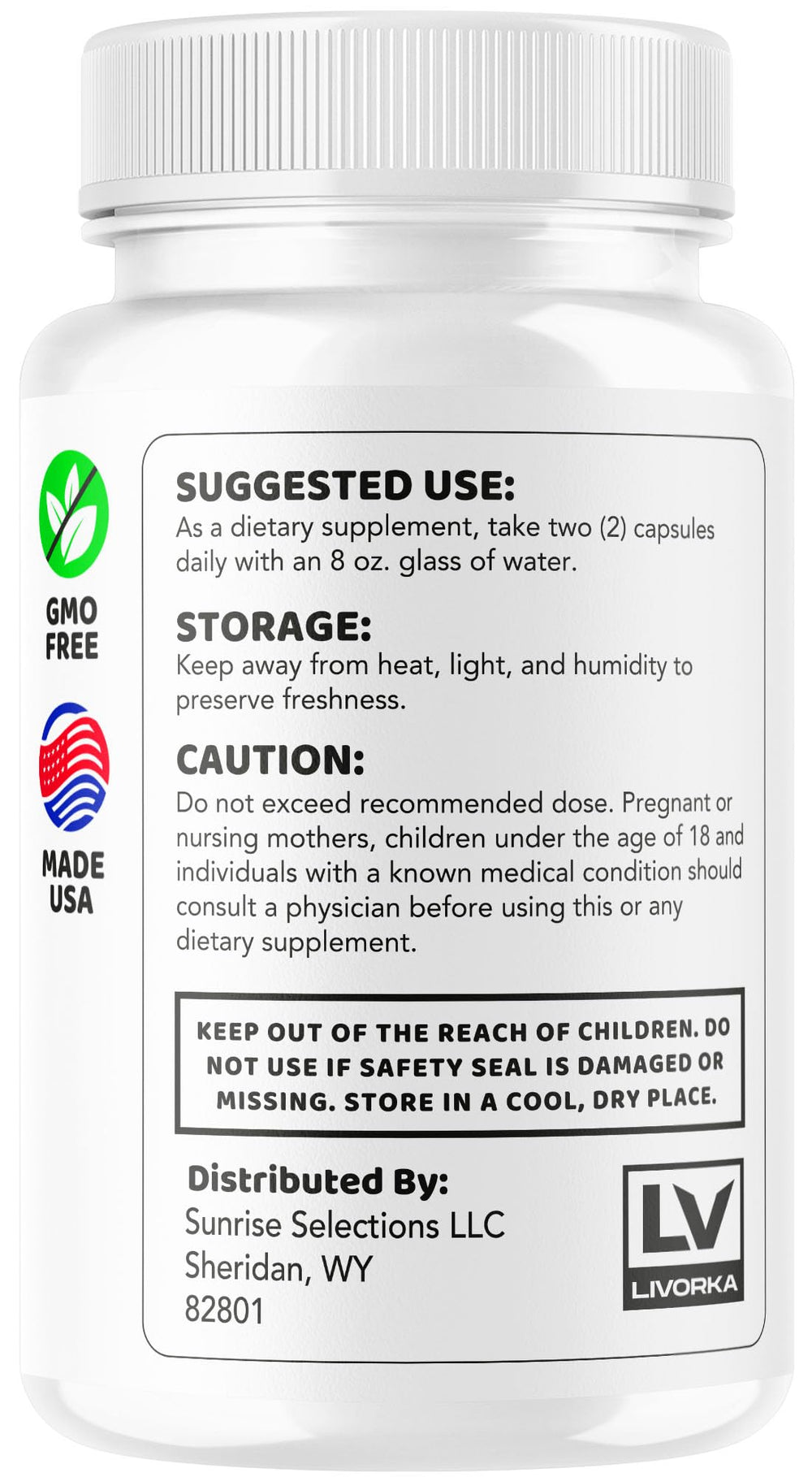 Joint Sana Capsules bottle on white background
