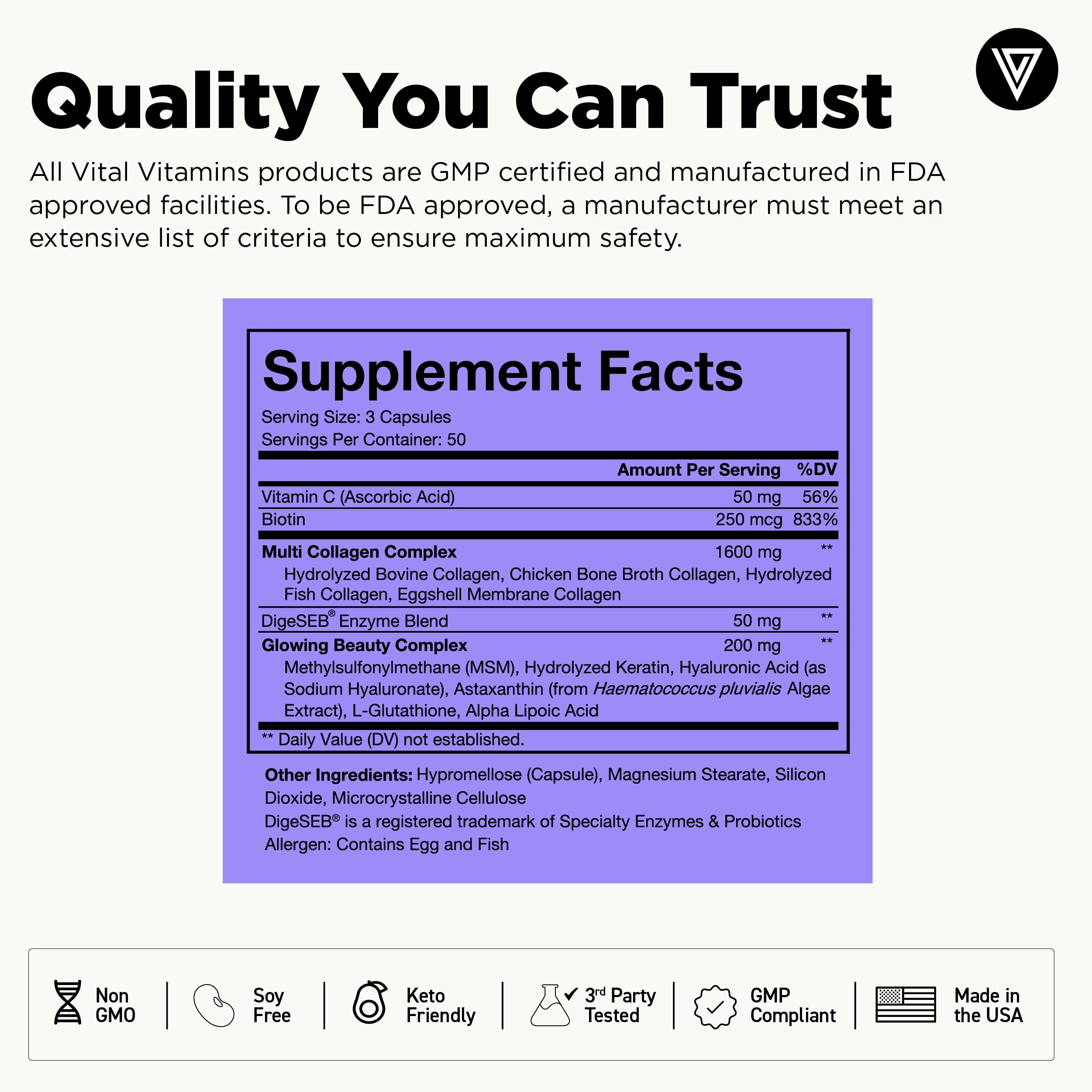 Joint support imagery with collagen type II and hyaluronic acid