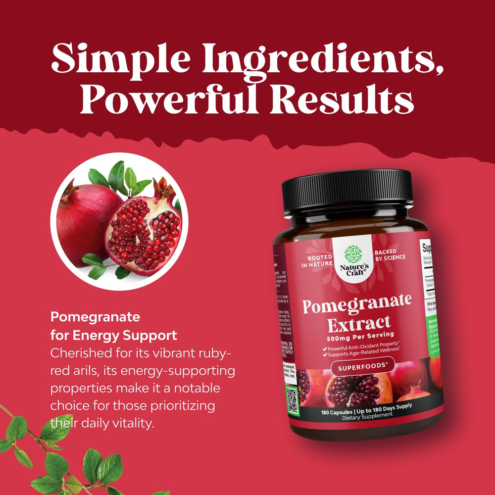 Joint support capsules featuring pomegranate