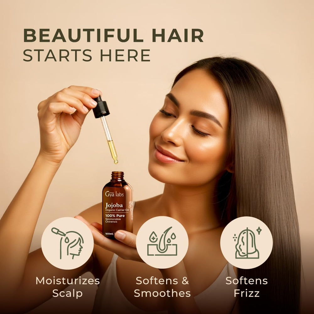 Jojoba oil used for hair and scalp hydration