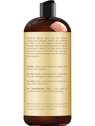 Jojoba oil for skin and hair care - 16 oz