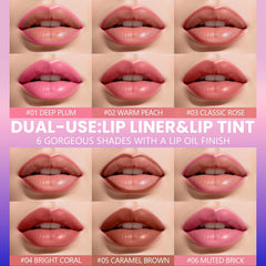 Jolilab Lip Stain Wipe Off delivers a smooth matte finish without drying lips