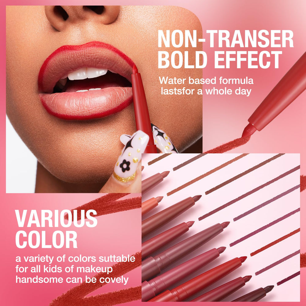 Jolilab lip liner set with nude colors for everyday wear