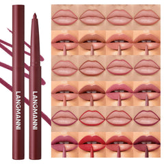Jolilab lip liner pencil application close-up demonstrates precise lip shaping