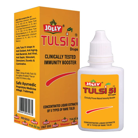 Jolly Tulsi 51 Drops bottle 30 ml - front view