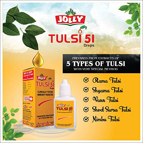 Jolly Tulsi 51 Drops label close-up