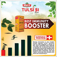 Jolly Tulsi 51 Drops 30 ml packaging and bottle on white background