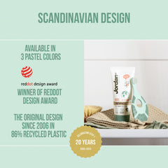 Jordan* recycled cardboard packaging emphasizing eco credentials